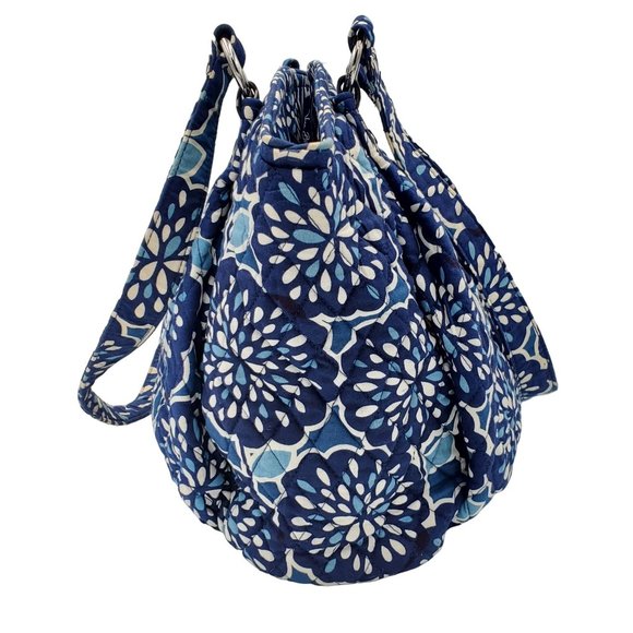Vera Bradley Blue Petal Splash 5pc Glenna Bag, Wristlets, Wallets, Sunglass Case - Picture 7 of 16